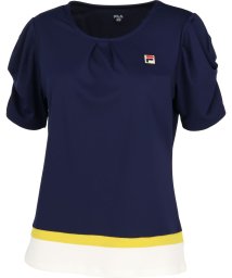 FILA（ZETT Ladies）(フィラ（ゼット　レディース）)/【テニス】ギャザー Tシャツ レディース/ネイビー
