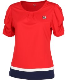 FILA（ZETT Ladies）(フィラ（ゼット　レディース）)/【テニス】ギャザー Tシャツ レディース/レッド