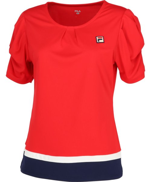 テニス】ギャザー Tシャツ レディース(505443255) フィラ(ゼット レディース)(FILA(ZETT Ladies)) MAGASEEK