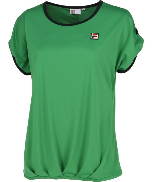 テニス】ウェストタック ドロップショルダー Tシャツ レディース(505443256) フィラ(ゼット レディース)(FILA(ZETT Ladies)) MAGASEEK