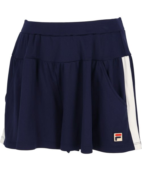 FILA（ZETT Ladies）(フィラ（ゼット　レディース）)/【テニス】ライン キュロットパンツ レディース/ネイビー