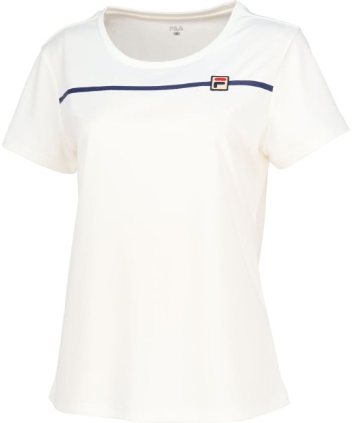 FILA（ZETT Ladies）(フィラ（ゼット　レディース）)/【テニス】ベーシック Tシャツ レディース/オフホワイト
