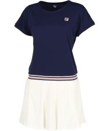 FILA（ZETT Ladies）(フィラ（ゼット　レディース）)/【テニス】ドロップショルダー 切替 ワンピース レディース/ネイビー