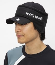 le coq sportif (ルコックスポルティフ)/イヤーウォーマー付キャップ/ブラック