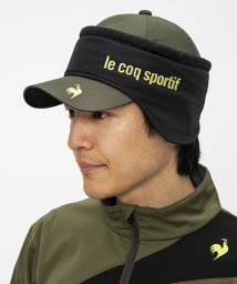 le coq sportif (ルコックスポルティフ)/イヤーウォーマー付キャップ/カーキ