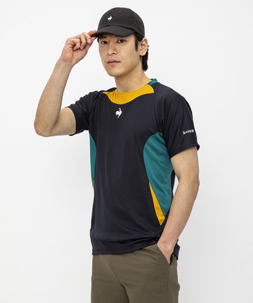 le coq sportif (ルコックスポルティフ)/Aile forme(エール フォルム)ゲームシャツ/ネイビー