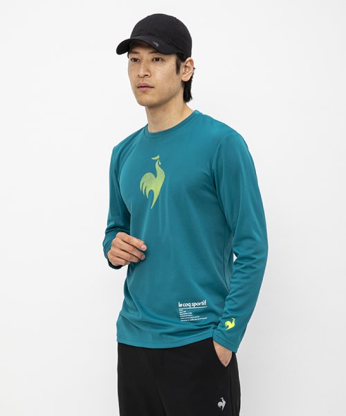 le coq sportif (ルコックスポルティフ)/長袖プラクティスシャツ【アウトレット】/グリーン