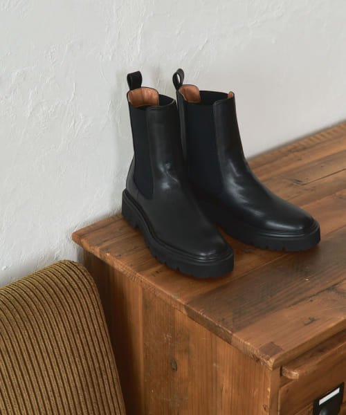 タンクソールサイドゴアブーツ LUCA GROSSI ショートブーツ F427T CAPRI サイドゴア 軽量 KUE1346827916(10368円)