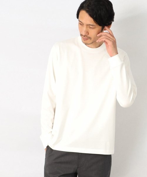 TAKEO KIKUCHI(タケオキクチ)/テーラード Tシャツ　ロングスリーブ/ホワイト（001）