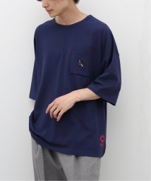 JOURNAL STANDARD relume Men's(ジャーナルスタンダード　レリューム　メンズ)/接触冷感【CLOVERU / クローバル】SHELTECH ポケットTEE with Cloveru Swallow/ネイビー