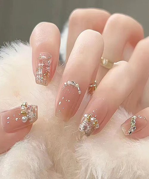 ネイルチップ パール キラキラ ショート ネイルアート 蝶 可愛い アートチップ デコチップ オーバル 人気・おすすめ｜多用途・生活用品におすすめ 口コミ人気 即納 日本国内発送・信頼対応