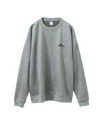 MAC HOUSE(men)(マックハウス（メンズ）)/ヒゲ刺繍フェイクスエードシャツ Q23－006－11S/ミント