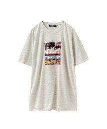 MAC HOUSE(men)(マックハウス（メンズ）)/T－GRAPHICS ティーグラフィックス リゾート転写プリント半袖Tシャツ F52002DM－1/オートミール