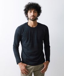 MICHEL KLEIN HOMME(ミッシェルクランオム)/《日本製》ボーダークルーネックカットソー/ブラック（94）