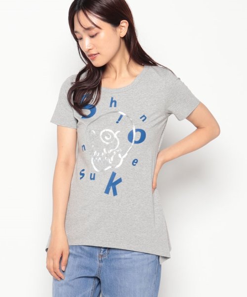 Rename(Rename)/【Rename/リネーム】スカル半袖Tシャツ /グレー