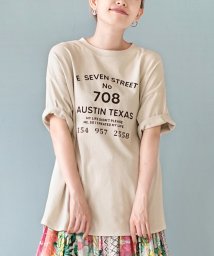 e-zakkamaniastores/ロゴプリント ルーズカットソー/505446564