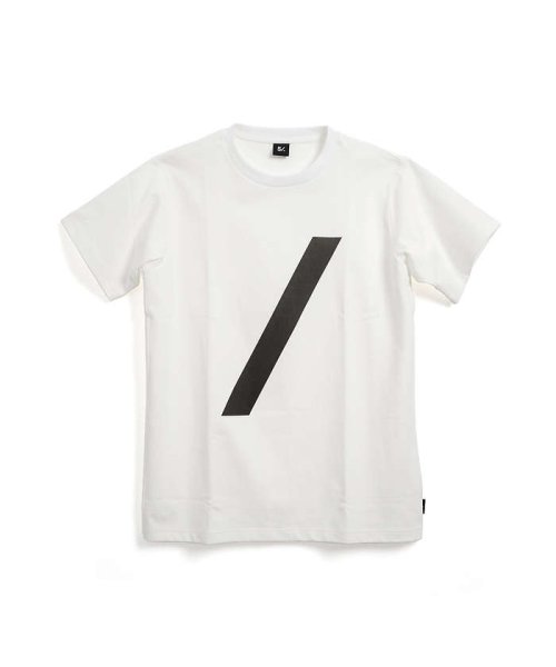 5351POURLESHOMMES(5351POURLESHOMMES)/【5/】スラッシュ Tシャツ/ホワイト