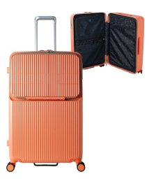 innovator(イノベーター)/【2年保証】イノベーター スーツケース Lサイズ 92L フロントオープン トップオープン 軽量 大型 大容量 innovator INV90/オレンジ系1