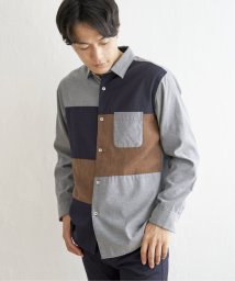 ikka/オックスブロックス切り替えシャツ/505258092