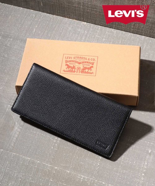 MARUKAWA(マルカワ)/【Levi's】リーバイス 別注 ソフトシボ加工 リアルレザー  ロングウォレット 長財布 本革 箱付き レザー サイフ さいふ/柄B