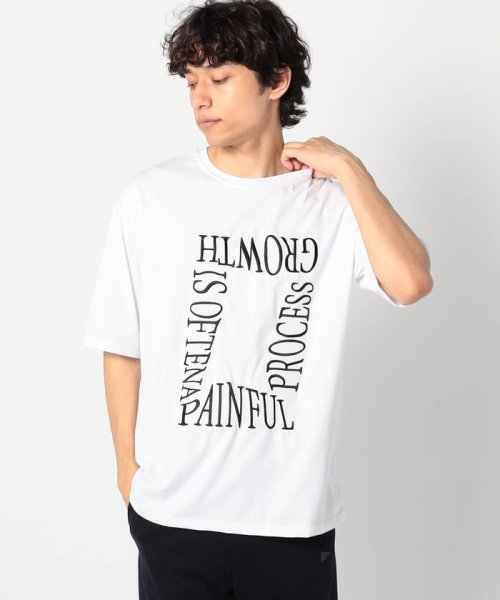 Grand PARK(グランドパーク)/ロゴ刺繍Tシャツ/09ホワイト