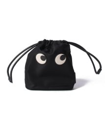 ANYA HINDMARCH/【ANYA HINDMARCH】ANYA HINDMARCH アニヤハインドマーチ　EYES アイズ　ドローストリングポーチ　ブラック　巾着バッグ　レディース/505437857