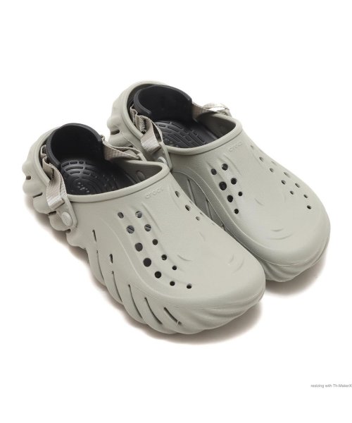 crocs(クロックス)/クロックス エコー クロッグ/ライトグレー