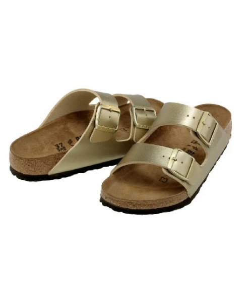 BIRKENSTOCK(ビルケンシュトック)/ビルケンシュトック BIRKENSTOCK アリゾナ Arizona Birko Flor サンダル メンズ レディース ビルケン 革 ビーチサンダル ビルコ /ゴールド