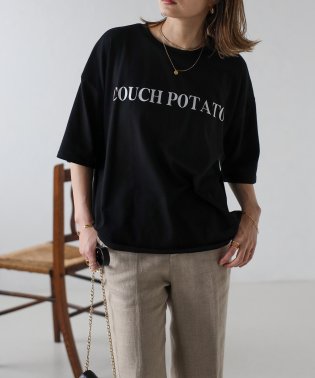 Bonjour Sagan/COUCH POTATO ロゴTシャツ/505450214