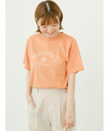 Lugnoncure(ルノンキュール)/エンブレムプリントTシャツ/オレンジ