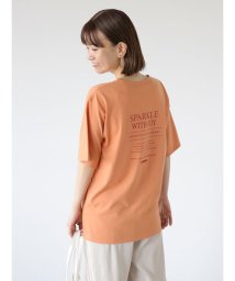 Lugnoncure(ルノンキュール)/レタープリントTシャツ/オレンジ