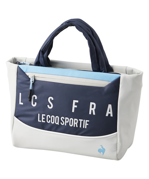 le coq sportif GOLF (ルコックスポルティフ（ゴルフ）)/カートバッグ(ミニトートバッグ)  約27×22×14(cm)【アウトレット】/ネイビー×サックス