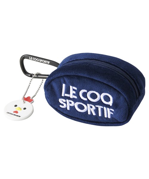 le coq sportif GOLF (ルコックスポルティフ（ゴルフ）)/ボールホルダー 2個用 約10×6×5(cm)【アウトレット】/ネイビー