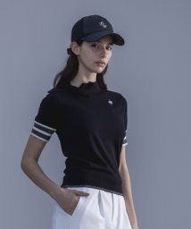 le coq sportif GOLF (ルコックスポルティフ（ゴルフ）)/アシンメトリー衿五分袖シャツ 【RIJOUME/リジューム】【アウトレット】/ブラック