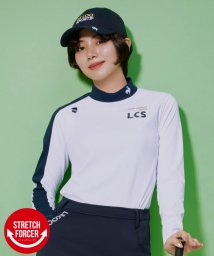 le coq sportif GOLF (ルコックスポルティフ（ゴルフ）)/【池田エライザ着用】【ストレッチフォーサー】袖ラインハイネック長袖シャツ【アウトレット】/ホワイト