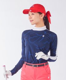 le coq sportif GOLF /総柄モックネック長袖シャツ【アウトレット】/505427887