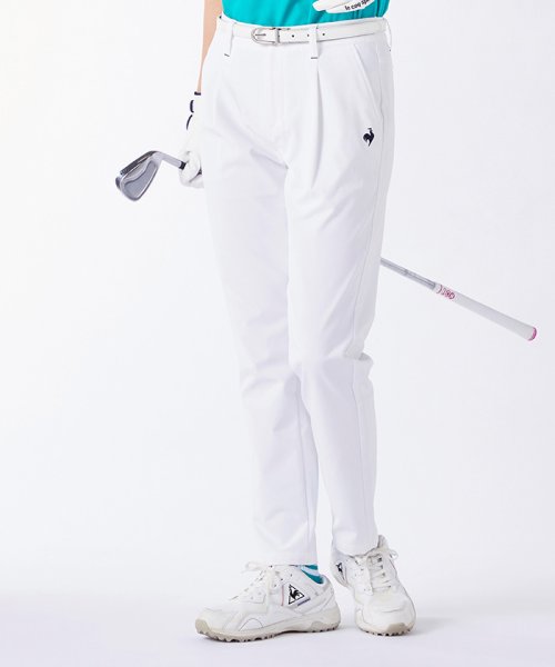 le coq sportif GOLF (ルコックスポルティフ（ゴルフ）)/【コンフィポケット】 9分丈タックパンツ【アウトレット】/ホワイト