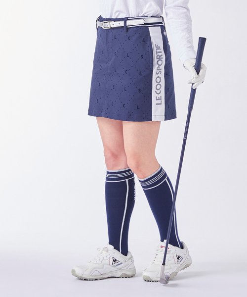 le coq sportif GOLF (ルコックスポルティフ（ゴルフ）)/フロッキーロゴスカート【アウトレット】/ネイビー