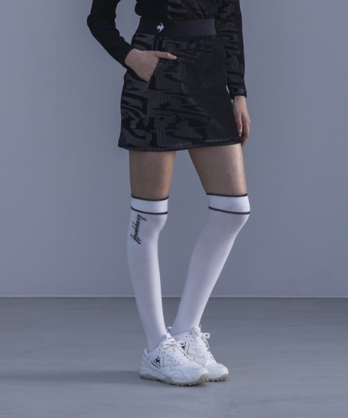 le coq sportif GOLF (ルコックスポルティフ（ゴルフ）)/3Dジャガードニットスカート【RIJOUME/リジューム】/ブラック