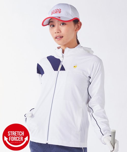 le coq sportif GOLF (ルコックスポルティフ（ゴルフ）)/【ストレッチフォーサー】ウインドブレーカー/ホワイト