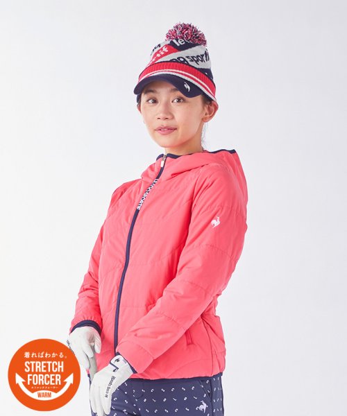 le coq sportif GOLF (ルコックスポルティフ（ゴルフ）)/【ストレッチフォーサー】中わたブルゾン/レッド