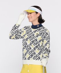 le coq sportif GOLF (ルコックスポルティフ（ゴルフ）)/【池田エライザ着用】マルチカラーロゴセーター/ホワイト