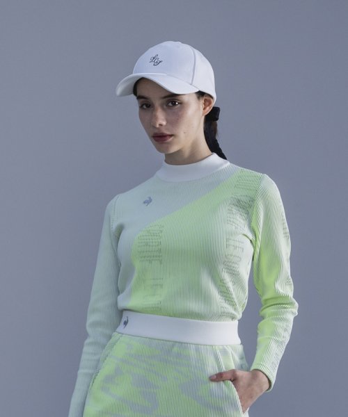 le coq sportif GOLF (ルコックスポルティフ（ゴルフ）)/3Dジャガードセーター 【RIJOUME/リジューム】/ホワイト