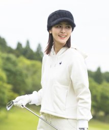 le coq sportif GOLF (ルコックスポルティフ（ゴルフ）)/ラテカラーフーディー/ホワイト