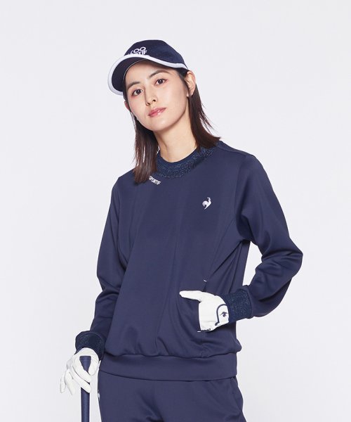 le coq sportif GOLF (ルコックスポルティフ（ゴルフ）)/【池田エライザ着用】スフレダンボールプルオーバー/ネイビー