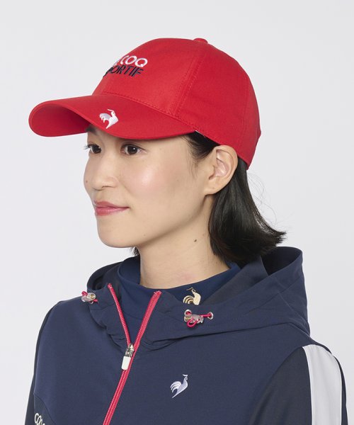 le coq sportif GOLF (ルコックスポルティフ（ゴルフ）)/【池田エライザ着用】ポニーテールキャップ/レッド