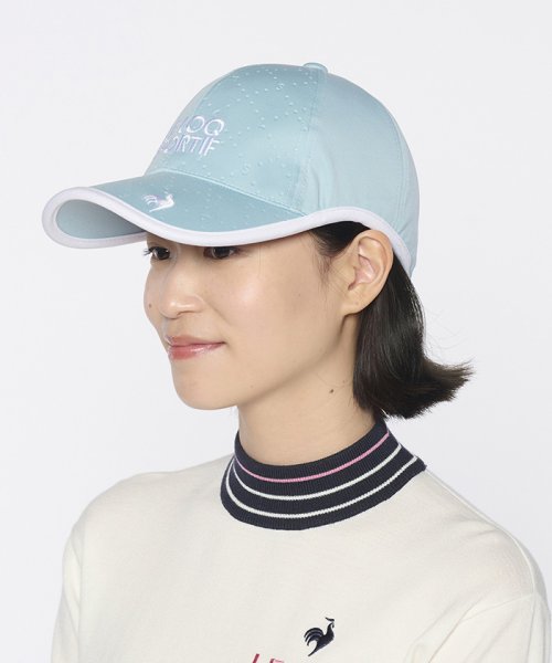 le coq sportif GOLF (ルコックスポルティフ（ゴルフ）)/ロゴエンボスキャップ/ライトブルー