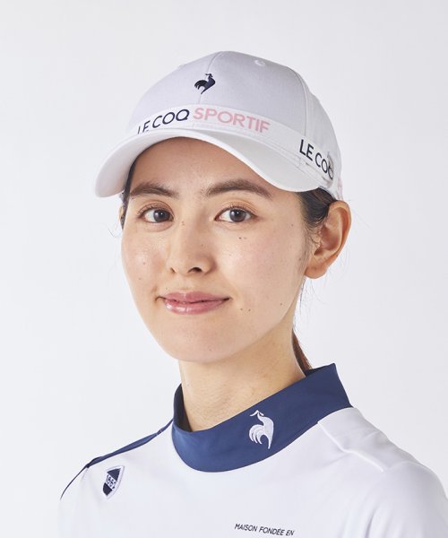 le coq sportif GOLF (ルコックスポルティフ（ゴルフ）)/ロゴテープキャップ/ホワイト