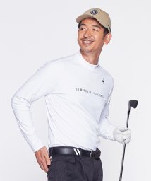 le coq sportif GOLF (ルコックスポルティフ（ゴルフ）)/スムース長袖モックネックシャツ/ホワイト