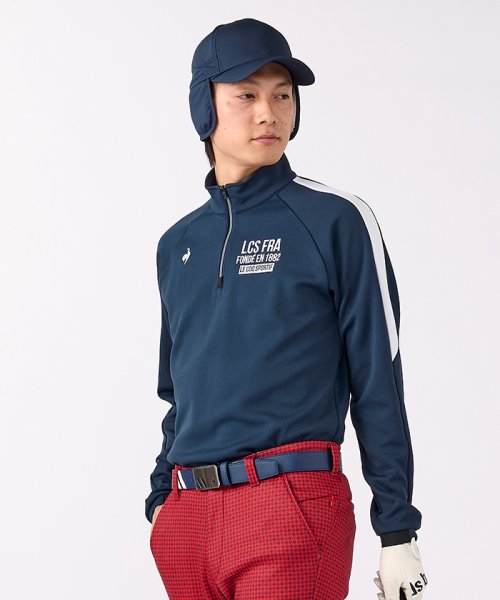 le coq sportif GOLF (ルコックスポルティフ（ゴルフ）)/ハーフジップ長袖シャツ/ネイビー